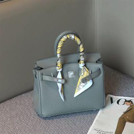 Genuine leather handbags 20cm MOQ 1