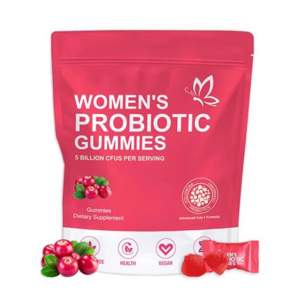 Retail: Women’s Probiotic Gummies – Support Digestive & Immune Health – 5 Billion CFUs – 60 Gummies (single pack)