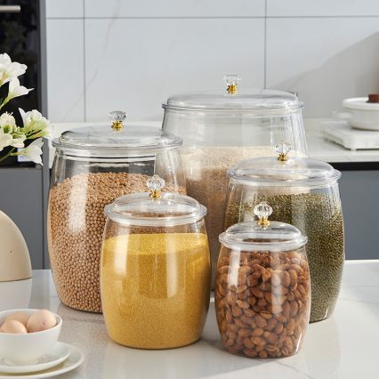 Premium Glass Storage Jar Set 2.3L